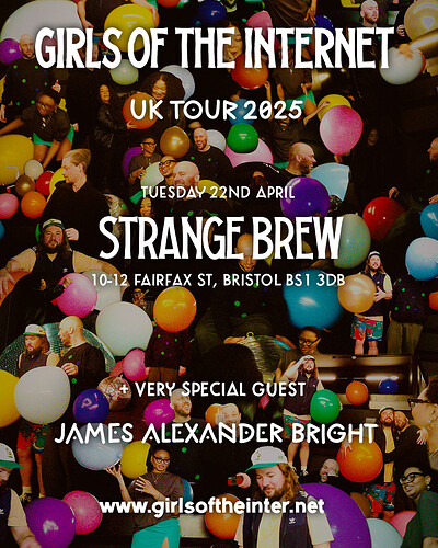 Girls of the Internet + guests at Strange Brew