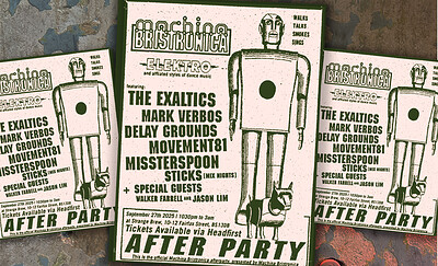 Machina Bristronica After Party w/ The Exaltics, Mark Verbos and more at Strange Brew