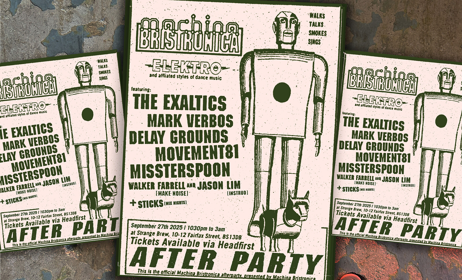 Machina Bristronica After Party w/ The Exaltics, Mark Verbos and more at Strange Brew