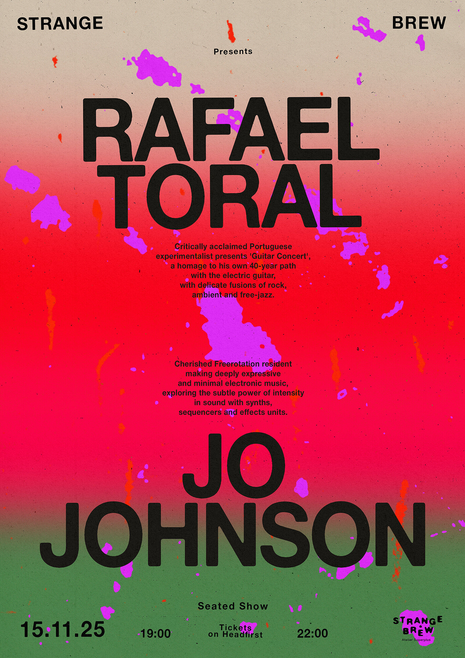Rafael Toral + Jo Johnson at Strange Brew