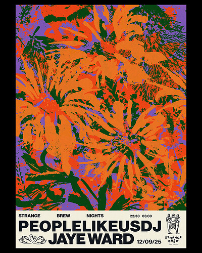 SB Nights w/ peoplelikeusdj b2b Jaye Ward at Strange Brew