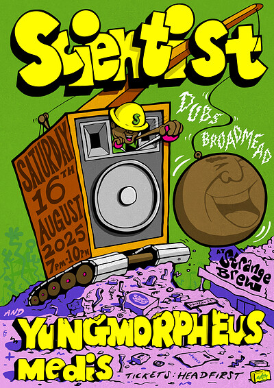 Scientist + YUNGMORPHEUS + Medis at Strange Brew