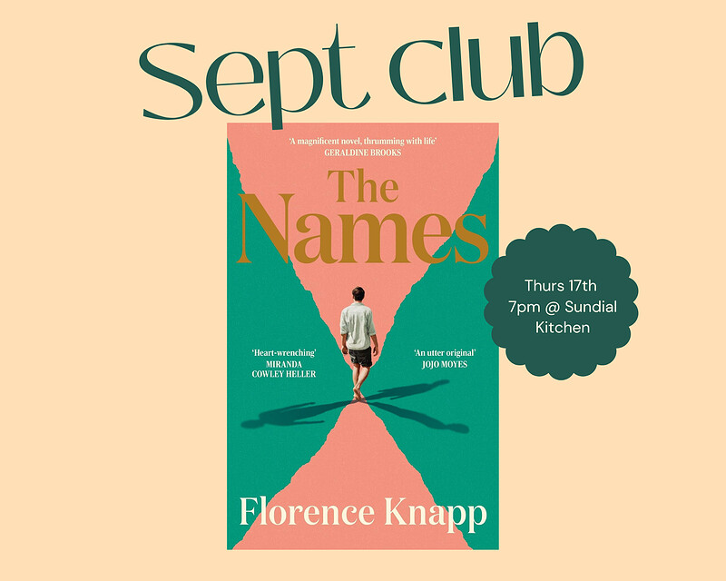 Bristol Wine and Book Club | The Names at Sundial Kitchen, Totterdown