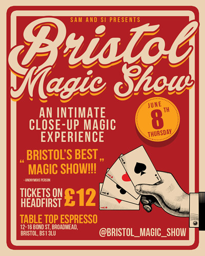 BRISTOL MAGIC SHOW at TABLETOP ESPRESSO
