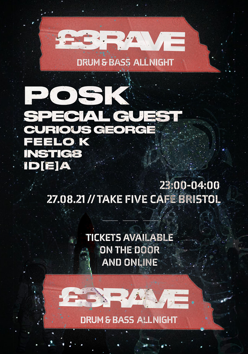 £3 Rave at Take Five Cafe