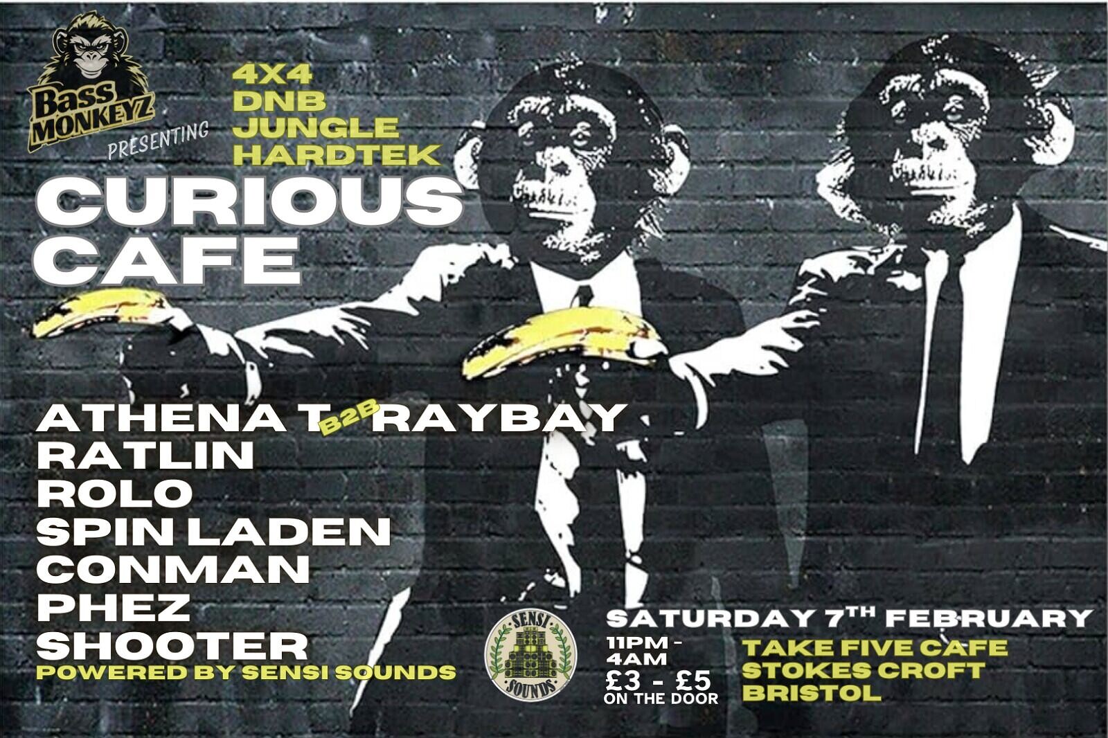 Bass Monkeyz - Curious Cafe at Take Five Cafe