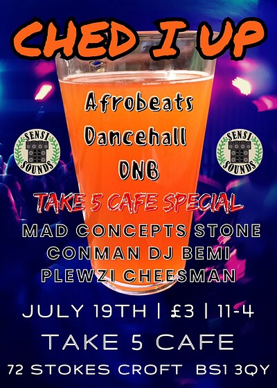 CHED I UP at Take Five Cafe