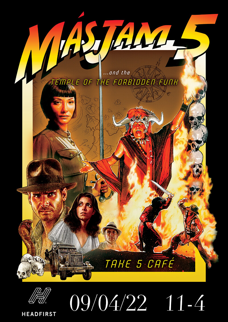 MÁSJAM 5: THE TEMPLE OF THE FORBIDDEN FUNK at Take Five Cafe