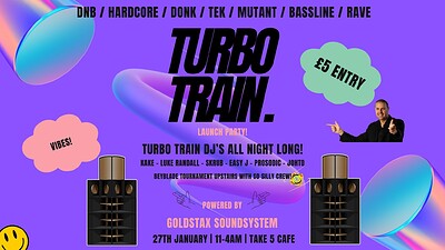 TURBO TRAIN: LAUNCH PARTY at Take Five Cafe