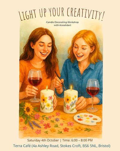 Light Up Your Creativity – Candle Decorating Workshop at Terra cafe