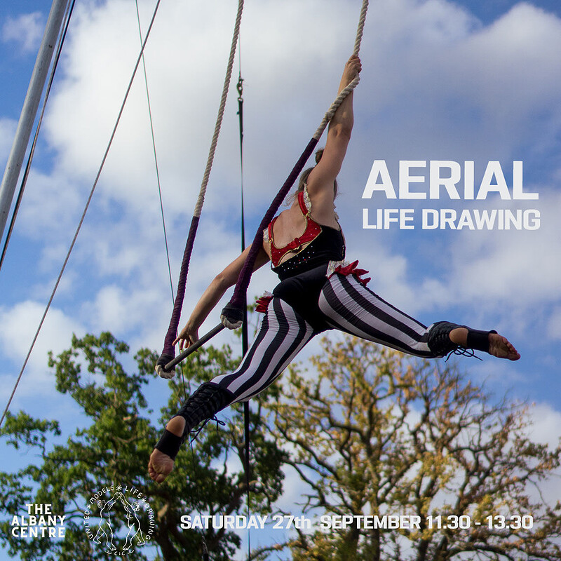 Aerial Life Drawing at The Albany Centre
