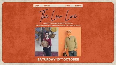 Fretless banjo meet viola with The Low Line at The Annexe Inn