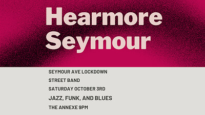 Local heroes of jazz blues and funk - Hearmore Seymour at The Annexe Inn