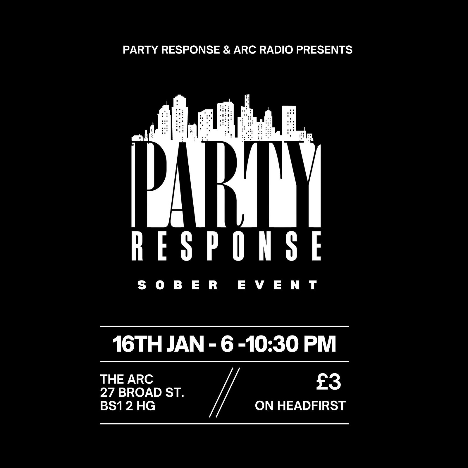 Party Response: Sober Session — Arlo + Guest at The Arc