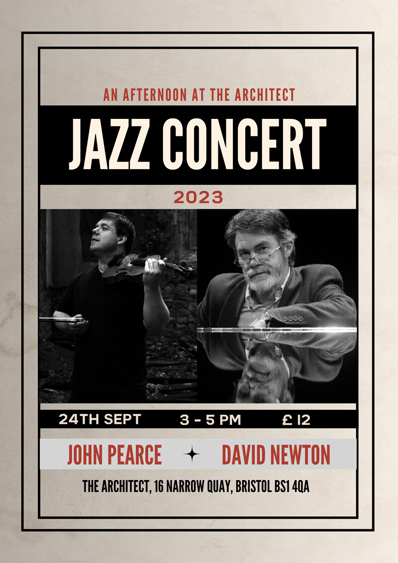 John Pearce and David Newton Duo Concert at The Architect Cafe Bar