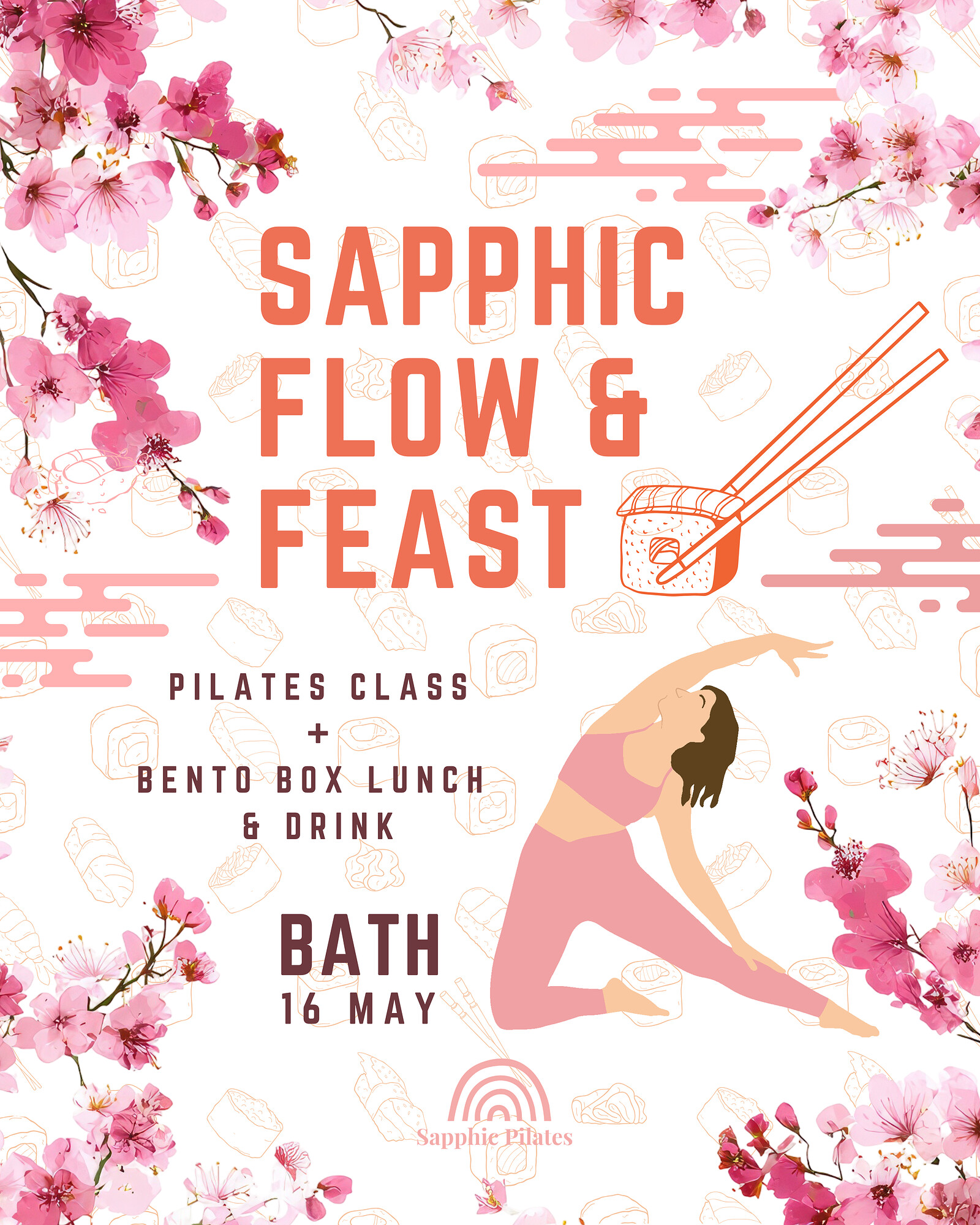 Sapphic Flow & Feast at The barre fitness studio