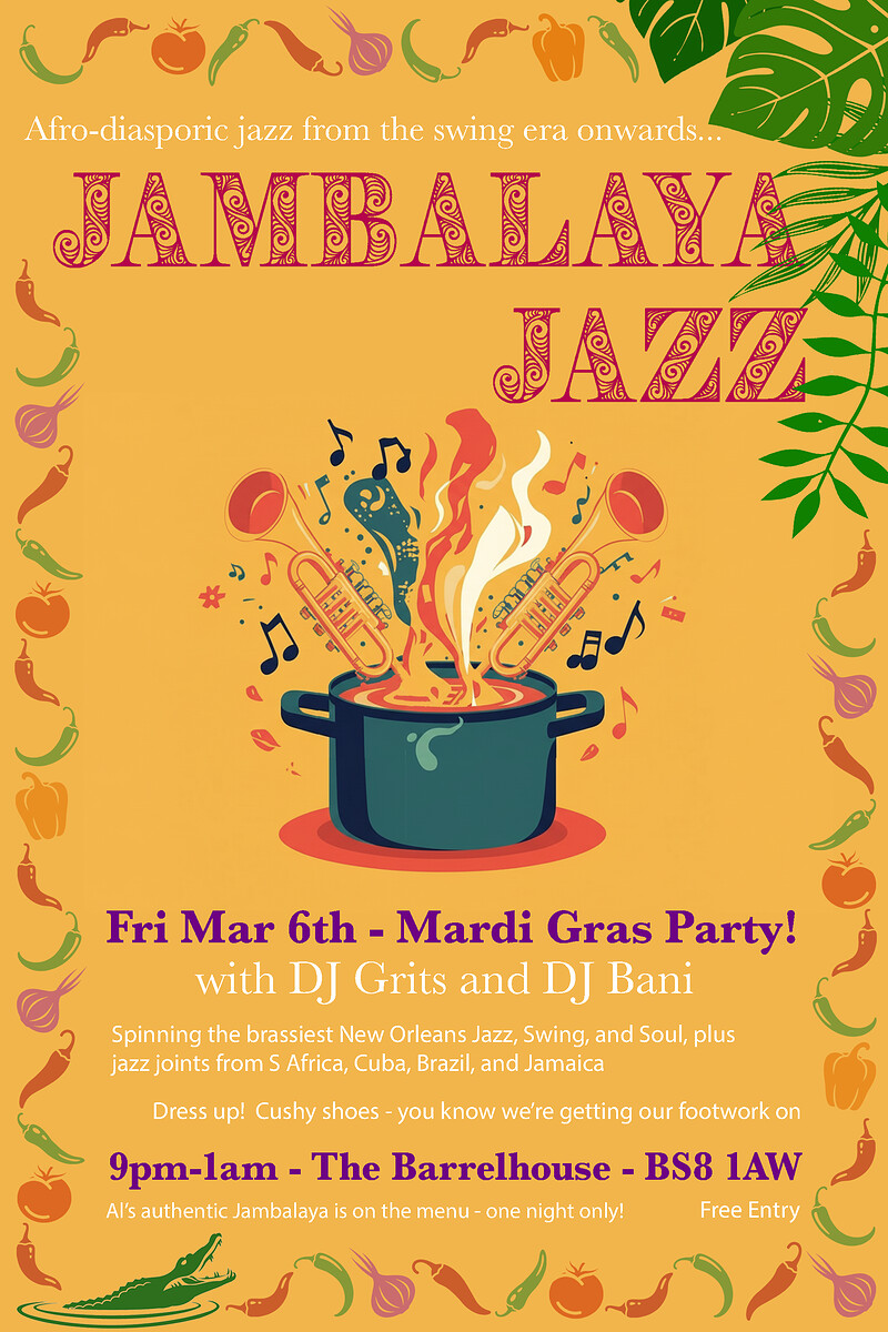 Jambalaya Jazz - Mardi Gras Party at The Barrelhouse