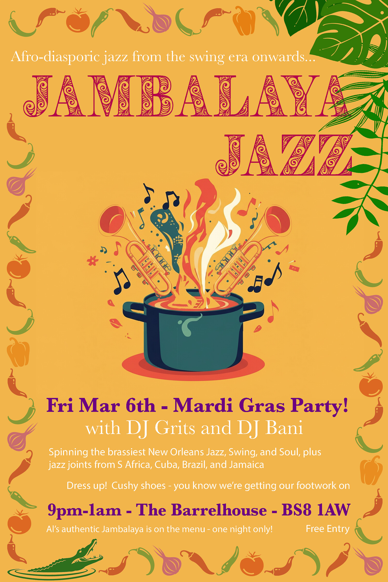 Jambalaya Jazz - Mardi Gras Party at The Barrelhouse