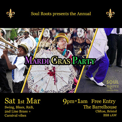 Soul Roots - Mardi Gras Party at The Barrelhouse