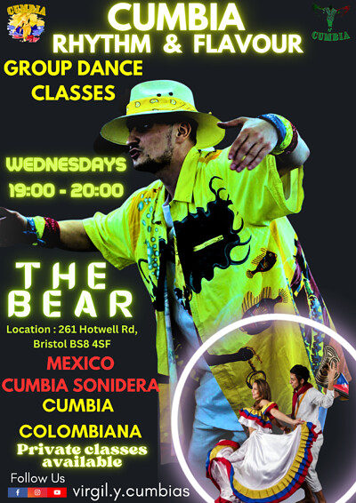 Cumbia Sonidera Rhythm and Flavour dance classes at The Bear INN