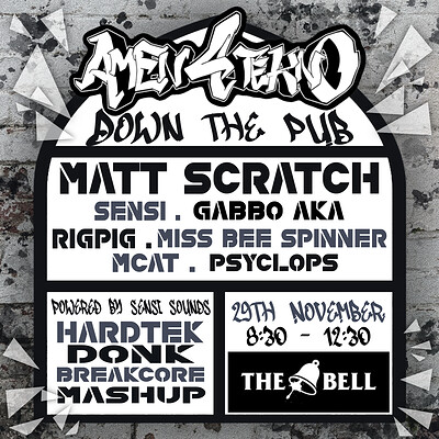 Amen4Tekno: Down the Pub at The Bell, Bristol