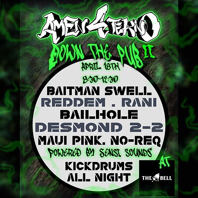 Amen4tekno Down The Pub II at The Bell