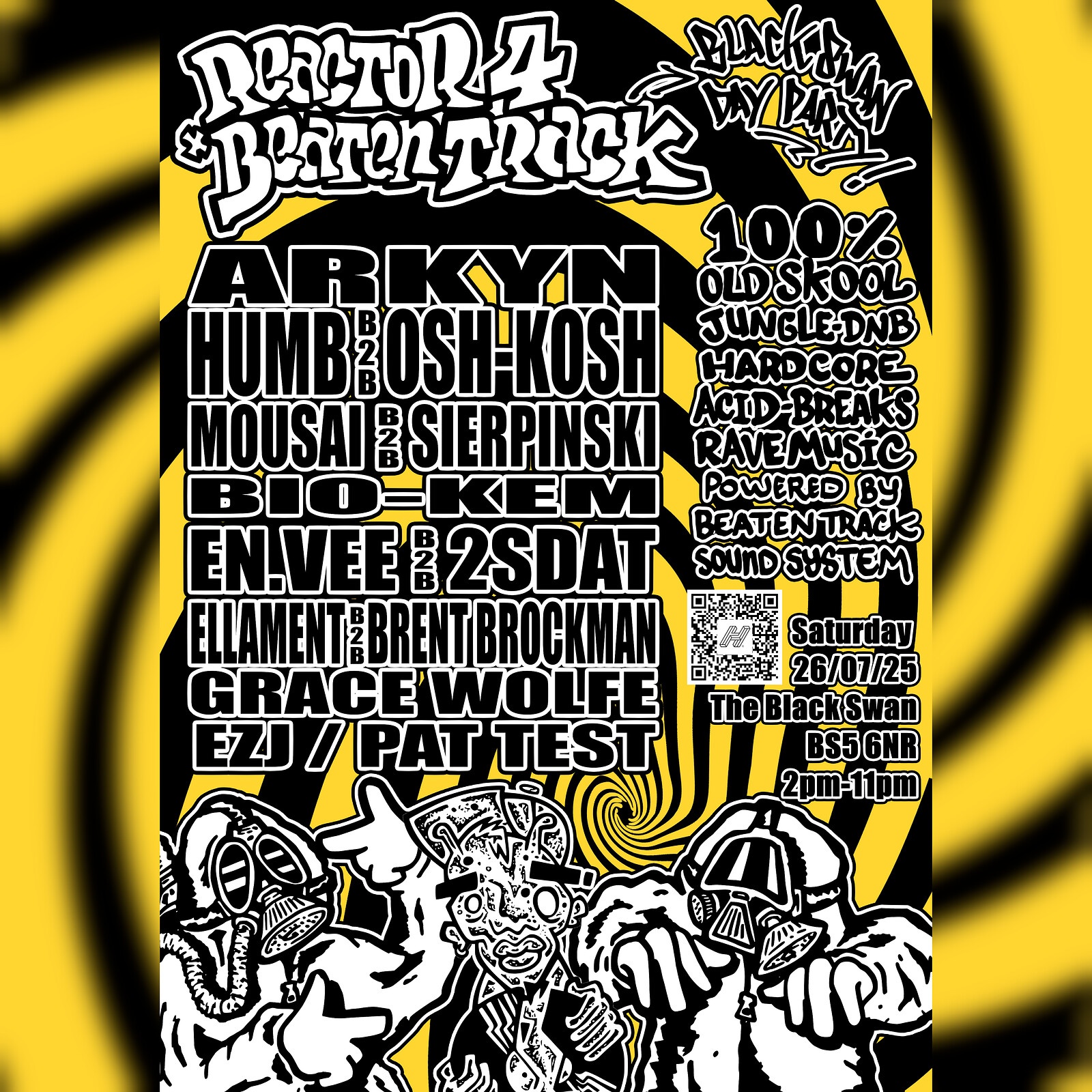 Reactor 4 & Beaten Track Day Party - at The Black Swan