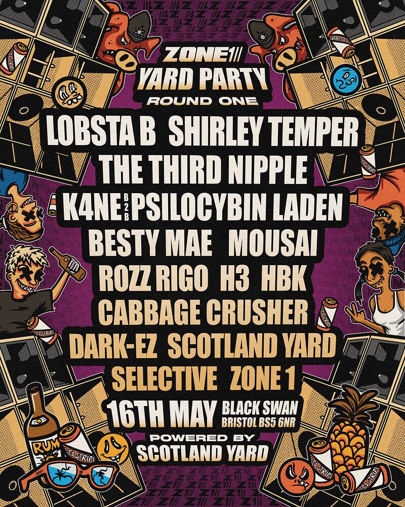 ZONE 1 - YARD PARTY w/SCOTLAND YARD at The Black Swan