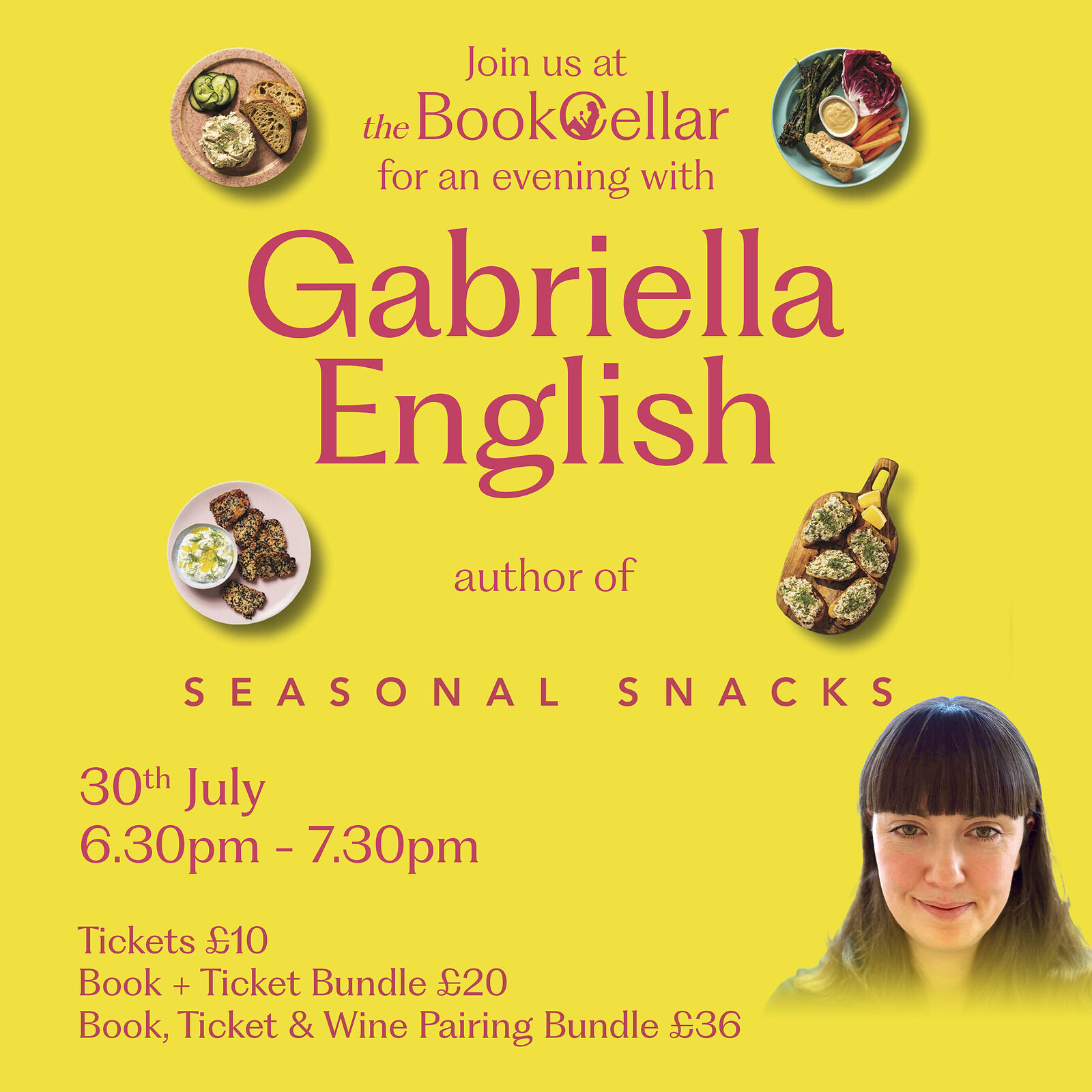 Seasonal Snacks with Gabriella English at The BookCellar