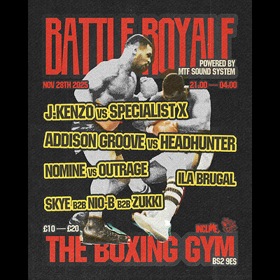 J:Kenzo, Addison Groove, Nomine, Ila Brugal & Support at The Boxing Gym