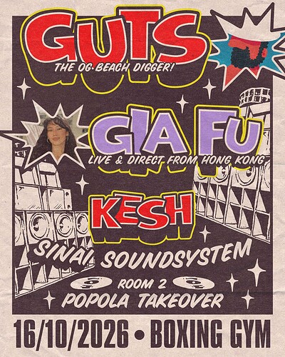 Sinai Sound ft Guts  / Kesh + Popola at The Boxing Gym