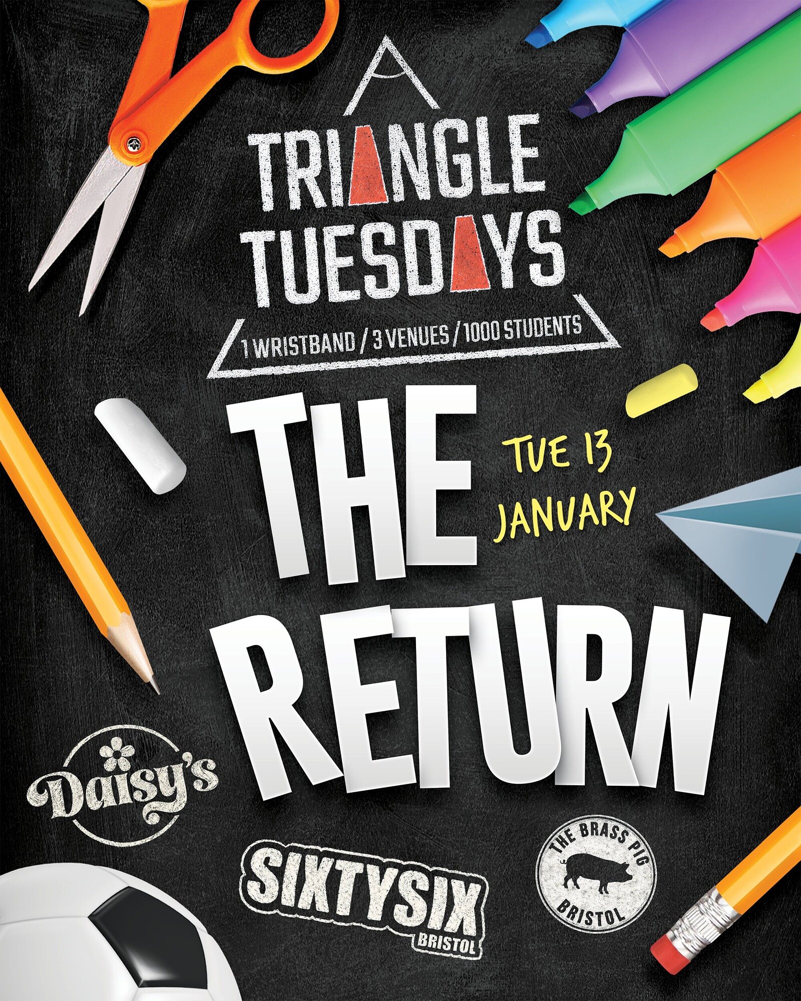 Triangle Tuesdays: THE RETURN - 3 Venues - 1 Ticket at The Brass Pig