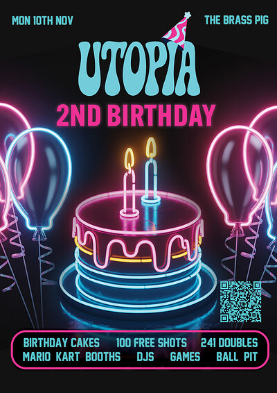 Utopia | 2nd Birthday at The Brass Pig