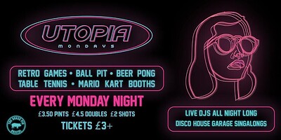 Utopia Mondays | 4th November at The Brass Pig