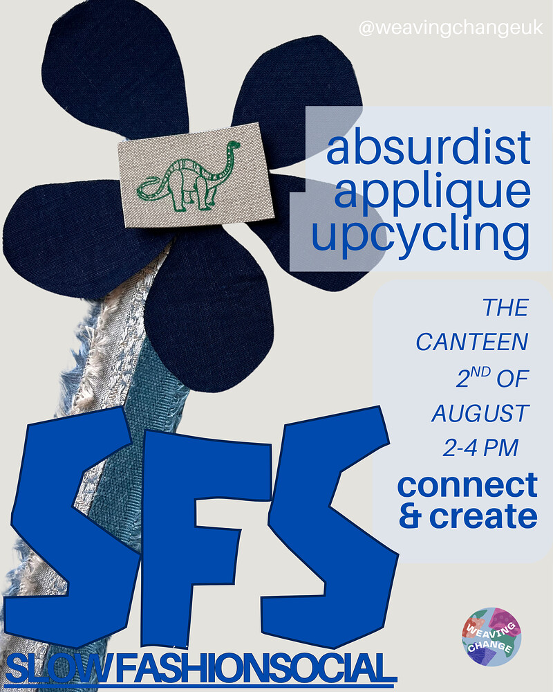 Applique Upcycling - Slow Fashion Social at The Canteen