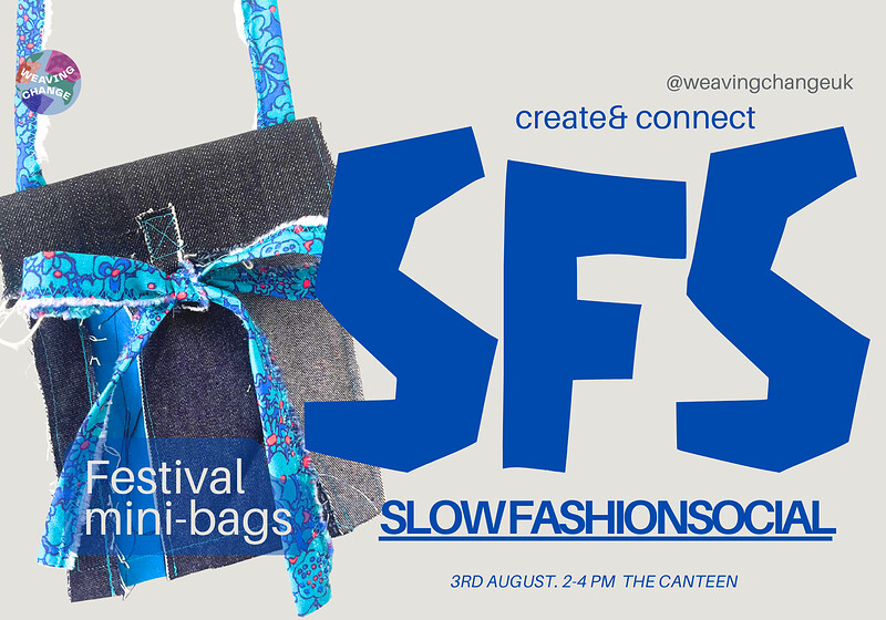 Slow Fashion Social - deadstock festival bags at The Canteen