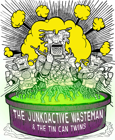 The Junko-Active Wasteman & The Rin Can Twins + DJ Mook at The Canteen