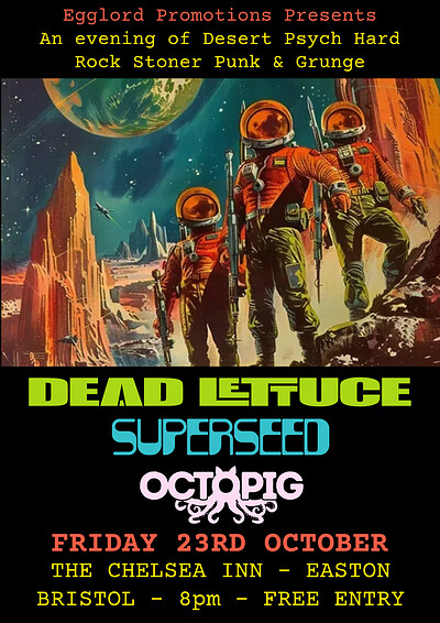 Dead Lettuce - Superseed - Octopig at The Chelsea Inn