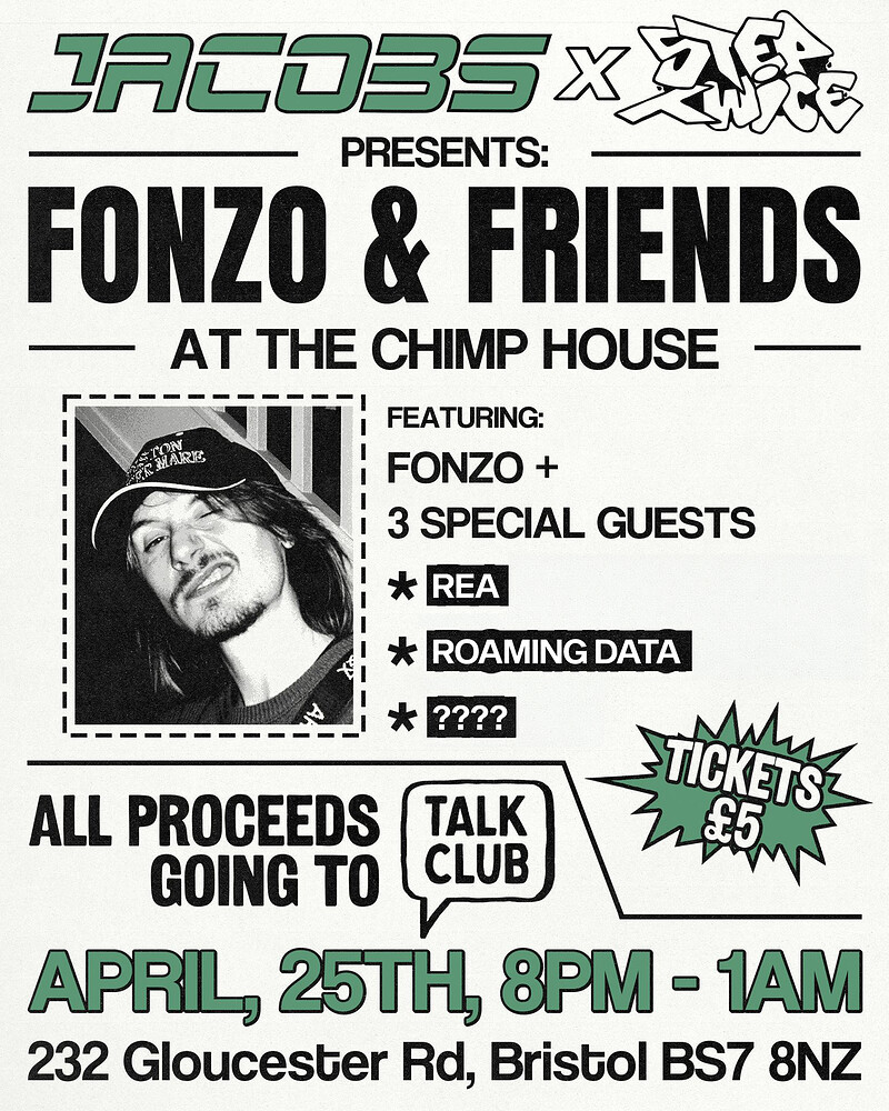 Fonzo & Friends at The Chimp House