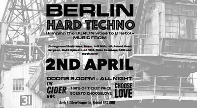 BERLIN - HARD UNDERGROUND TECHNO at The Cider Box Tap Room