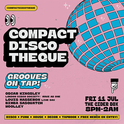 COMPACT DISCOTHEQUE at The Cider Box Tap Room