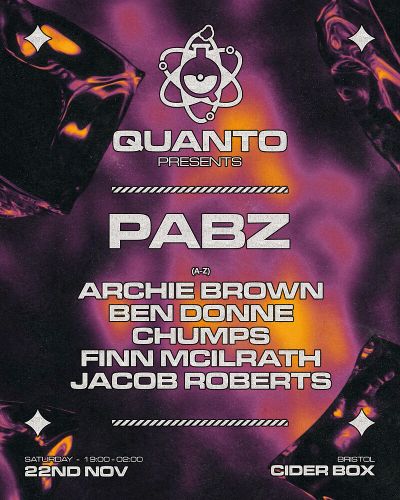 QUANTO presents PABZ at The Cider Box Tap Room