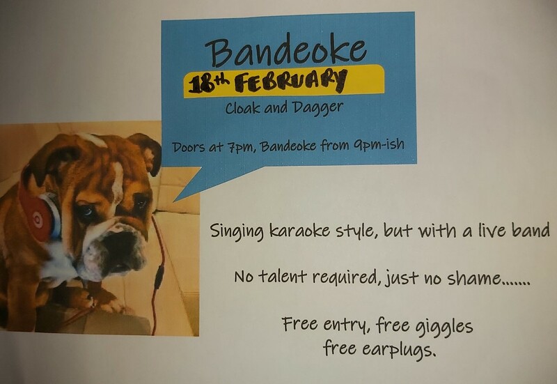 Bandeoke Take 2 at The Cloak and Dagger