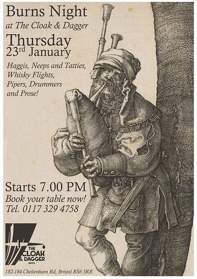Burns Night Extravaganza at The Cloak and Dagger
