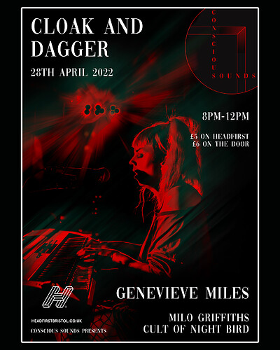 Conscious Sounds Presents- Genevieve Miles at The Cloak and Dagger
