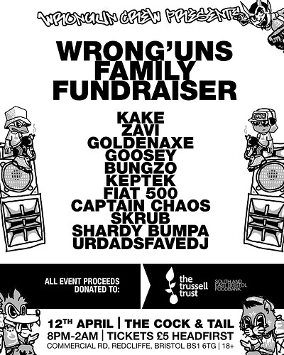 Wrong'uns Family Fundraiser for The Trussell Trust at The Cock & Tail