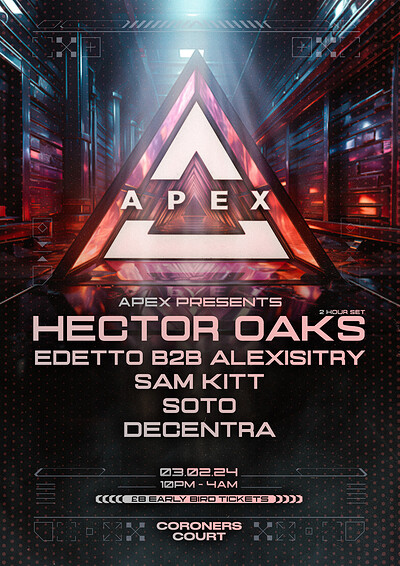 Apex Presents Hector Oaks at The Coroner's Court