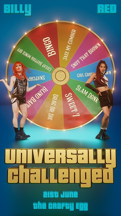 UNIVERSALLY CHALLENGED at The Crafty Egg (Church Road)