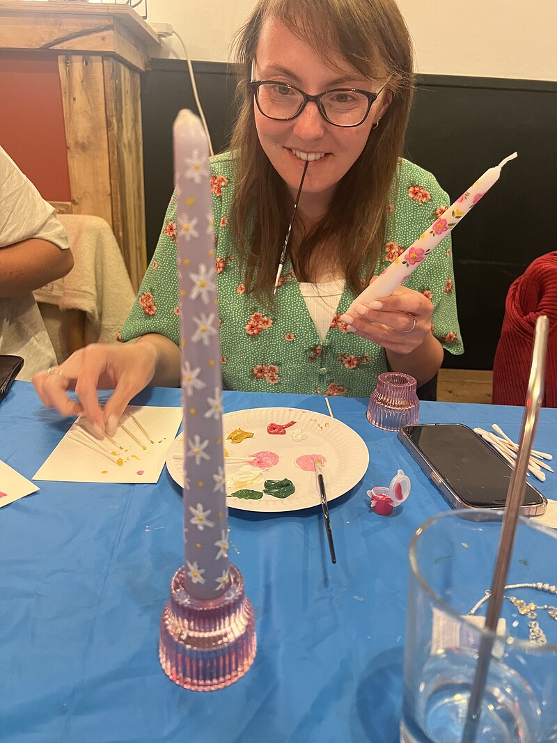 Candle Painting Workshop at The Crafty Egg (Fishponds)