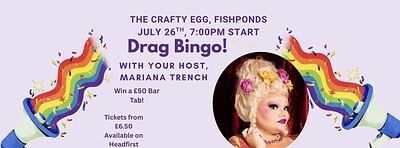 Drag Bingo at The Crafty Egg Fishponds at The Crafty Egg (Fishponds)